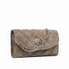 Women shoulder bag 048g 01 suede sandstone