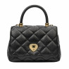Women shoulder bag 049g black caviar