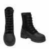Women boots 3419 black velour combined