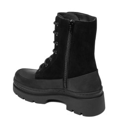 Women boots 3419 black velour combined