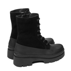Women boots 3419 black velour combined