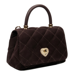 Women shoulder bag 049g camoscio coffe