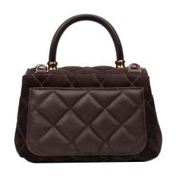 Women shoulder bag 049g camoscio coffe