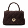 Women shoulder bag 049g camoscio coffe