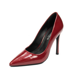Women stylish, elegant shoes 1302 patent red