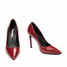 Women stylish, elegant shoes 1302 patent red
