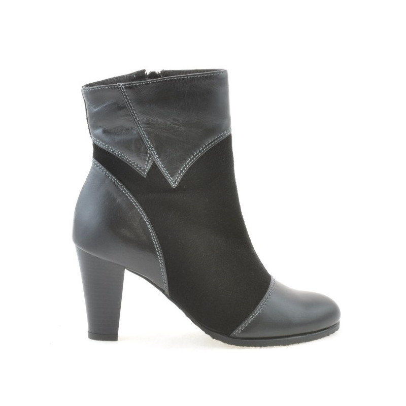 Women boots 1134 black antilopa combined
