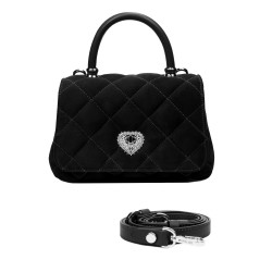 Women shoulder bag 049g 01 camoscio black