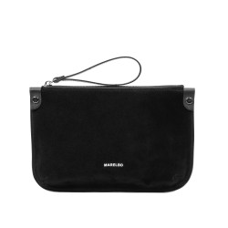 Women hand bag 211g 01 suede black