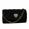 Women shoulder bag 048g suede black