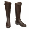 Women knee boots 3420 chocolate