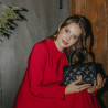 Women shoulder bag 049g 01 black caviar