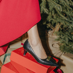 Women stylish, elegant shoes 1358 black lifestyle