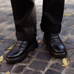 Men boots 4152 black combined lifestyle