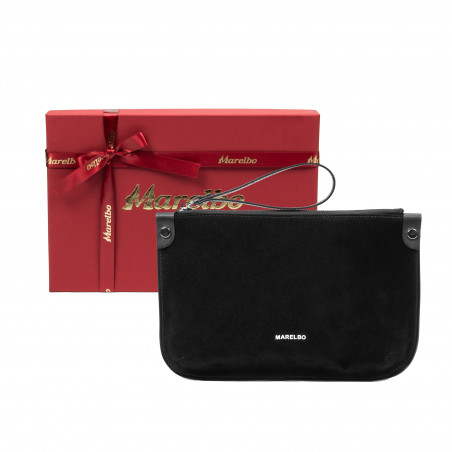 Women hand bag 211g 01 suede black