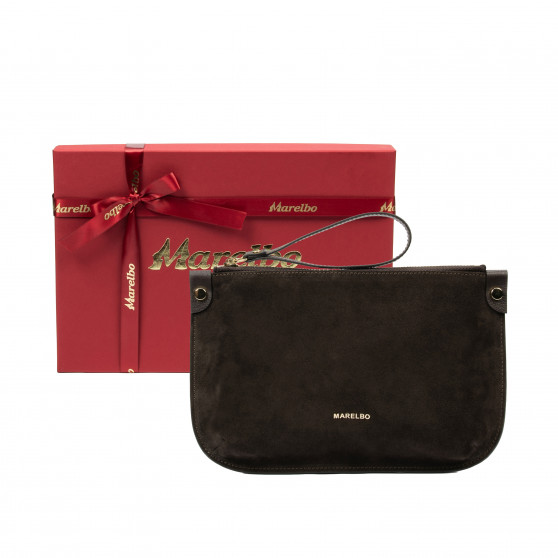 Women hand bag 211g suede coffee