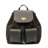 Women backpack 308g suede coffee
