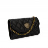 Women shoulder bag 048g black caviar