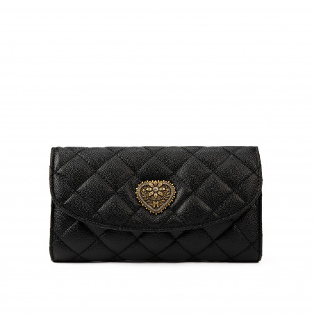 Women shoulder bag 048g black caviar