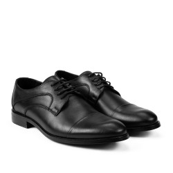 Men stylish, elegant shoes 879 black