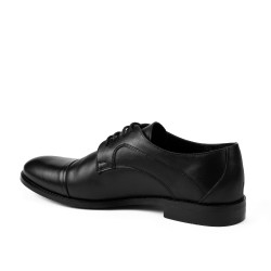 Men stylish, elegant shoes 879 black