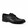 Men stylish, elegant shoes 879 black