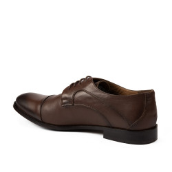 Men stylish, elegant shoes 879 a sand