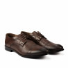 Men stylish, elegant shoes 879 a sand
