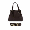 Women shoulder bag 004g dark chocolate