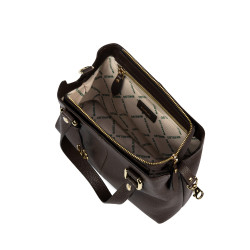 Women shoulder bag 004g dark chocolate