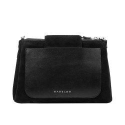 Women shoulder bag 051g 01 black camoscio