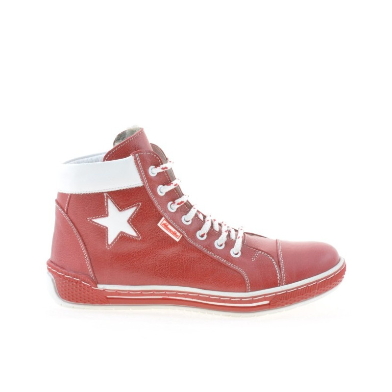 Women boots 3274 red+white