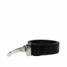 Men belt 71b bicolored black+black caviar