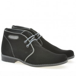Teenagers boots 464 black velour+gray