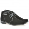 Teenagers boots 464 black velour+gray