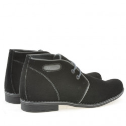 Teenagers boots 464 black velour+gray