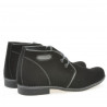Teenagers boots 464 black velour+gray