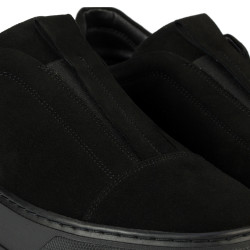 Women casual shoes 6095 black velour
