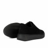 Women casual shoes 6095 black velour