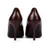 Women stylish, elegant shoes 1363 patent bordo