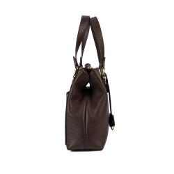 Women shoulder bag 004-1g dark chocolate