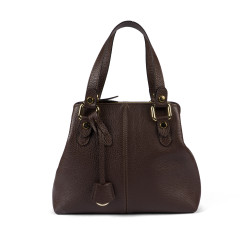 Women shoulder bag 004-1g dark chocolate