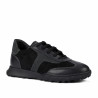 Women sport shoes 6097 black velour combined