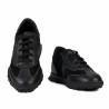 Women sport shoes 6097 black velour combined