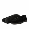 Women loafers, moccasins 6082-1 black velour