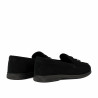 Women loafers, moccasins 6082-1 black velour