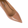 Women stylish, elegant shoes 1359 patent beige
