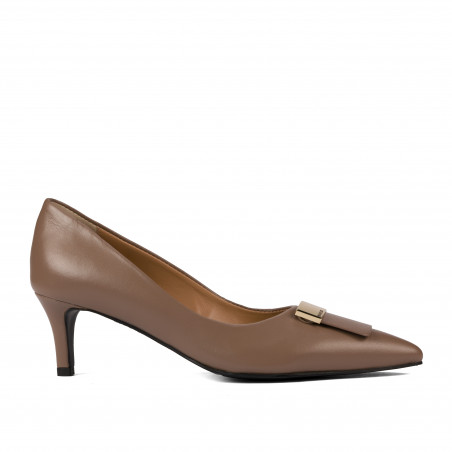 Women stylish, elegant shoes 1358 cappuccino