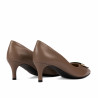 Women stylish, elegant shoes 1358 cappuccino