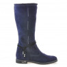 Women knee boots 3276 indigo velour